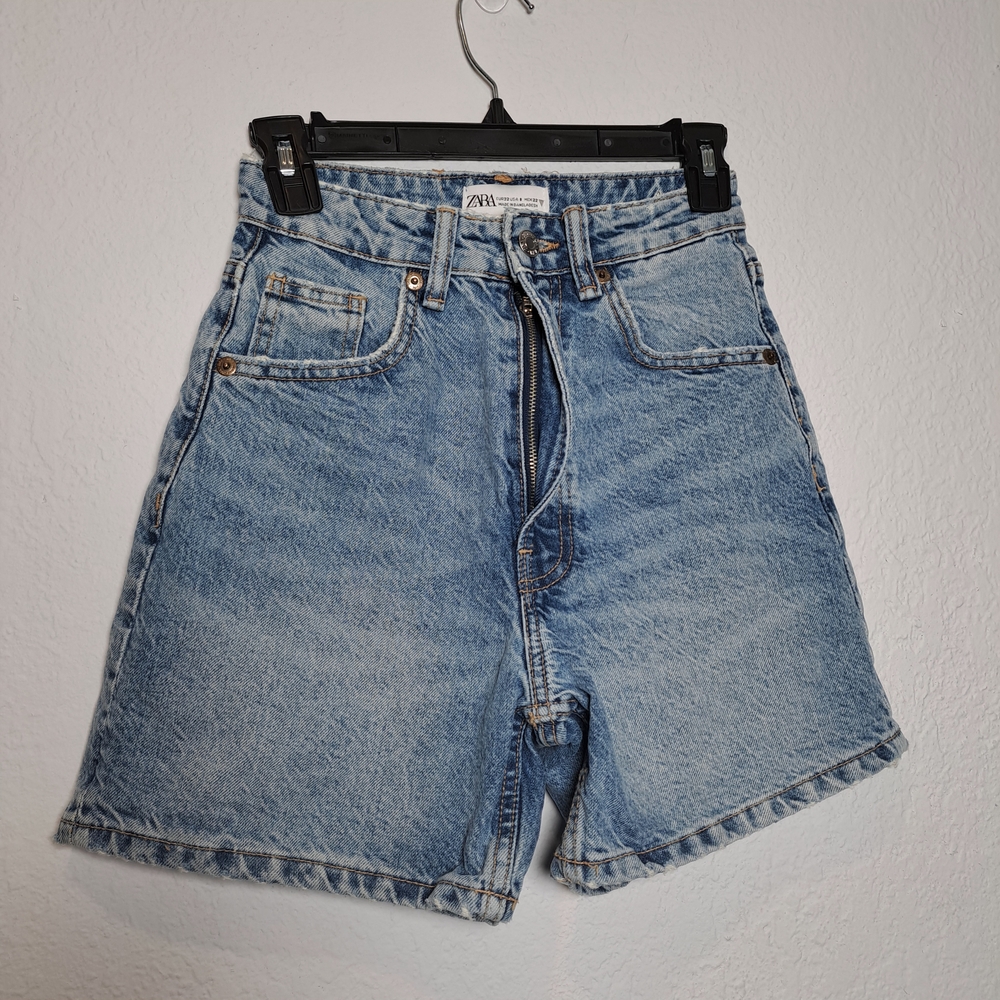 Zara Classic Blue Denim Shorts